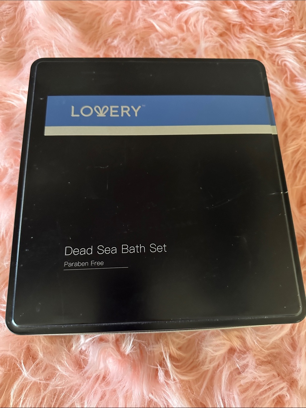 Love Dead Sea Bath Set - Black & Blue Tin